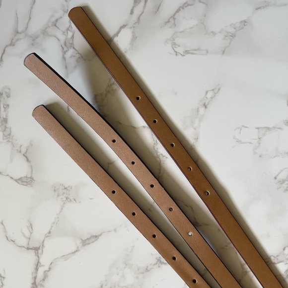 Bundle of 3 Vegan Leather Belts by Kenneth Cole Reaction, Black, Burgundy size L - Picture 11 of 16